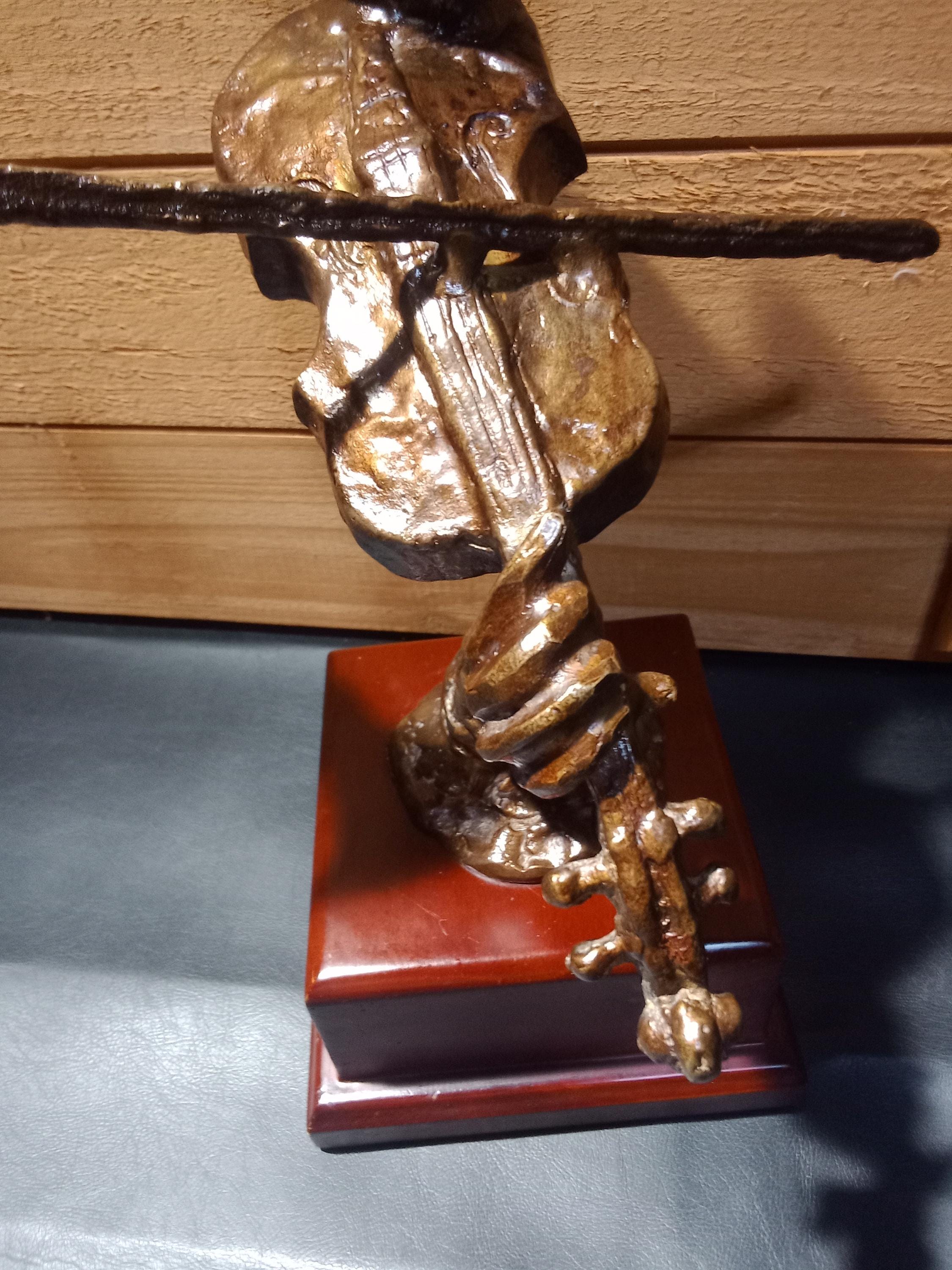 Bernard Kim Bronze Violinist Sculpture - Etsy