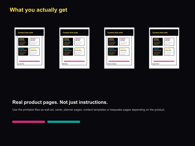 Small Business Content Planner PDF, 30 Post Content Kit, AI Caption Prompts, Promo Calendar afbeelding 2