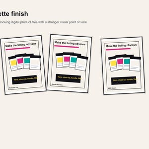 Etsy Seller Mockup Kit, Digital Product Listing Image System, SEO Worksheet, Pinterest Prompt Pack imagen 7
