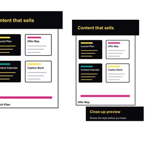 Small Business Content Planner PDF, 30 Post Content Kit, AI Caption Prompts, Promo Calendar afbeelding 3