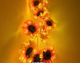Sunflower LED Boho Fairy String Lights