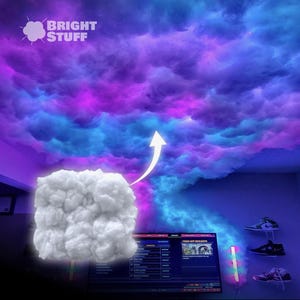 Pre-Made Cloud Ceiling | Quick & Easy - No mess | Tik Tok Cloud Light (10 Panels)