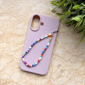 Colorful mobile phone chain with beads | Colorful mobile phone chain | Colorful mobile phone chain | Beaded mobile phone charm | Mobile phone charm | Mobile phone chain | Mobile phone strap | Short lanyard