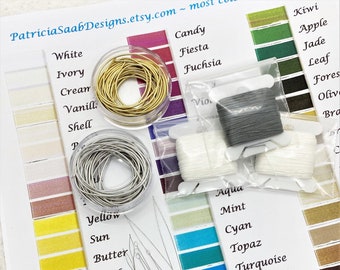 French wire for cheap pearl knotting