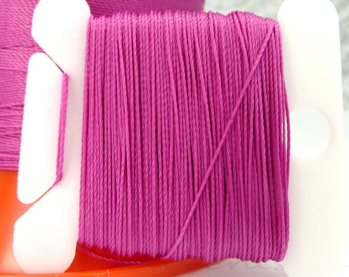 Pattye's FUCHSIA Serafil Thread, Silk Like Pearl Knotting Thread, Beading, Pearl Stringing, Orchid, Pink, Purple 40 30 20 15 10