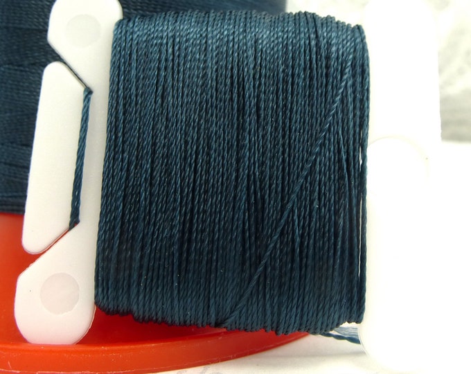 Pattye's NAVY Serafil Thread, Silk Like Knotting Thread, Beading, Pearl Stringing, Dark Blue, String Pearls 40 30 20 15 10