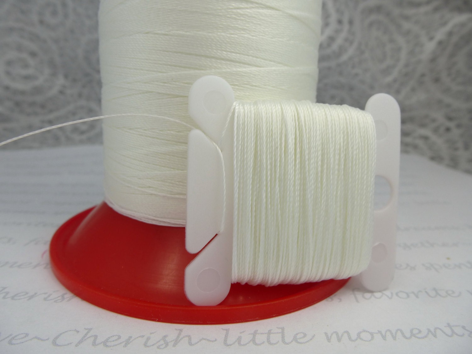 AMANN Serafil IVORY Beading Thread Silk Like Knotting Thread Etsy
