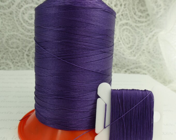 Pattye's GRAPE Serafil Thread, Silk Like Knotting, Beading, Stringing, Large Spool, Purple