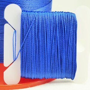 COBALT Serafil Thread by Amann, Silk Like Pearl Knotting Thread, Beading, String Pearls, Stringing, Brt Blue sizes 40 30 20 15 10 Color 1078
