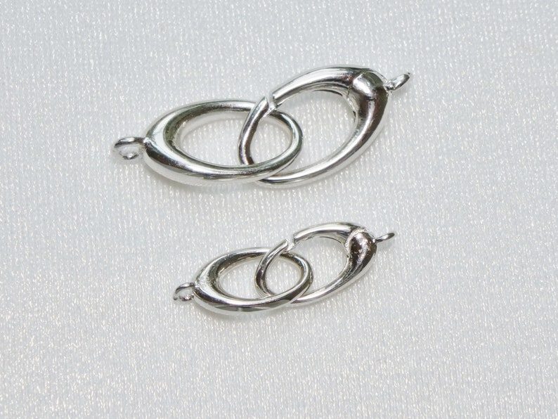 Oval ID Tag Hook and Eye Clasp Handmade 5/8 inch Sterling Silver Bangle Bracelet Oval ID Tag Hook and Eye Clasp Handmade 5/8 inch Sterling Silver Bangle Bracelet