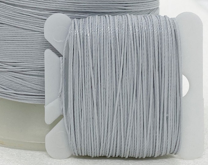 Heavy Tenara® HTR 138 Cord, Grey, Light Gray Thread, PTFE, Synthetic, Knot, Braid, Crochet, mend outdoor fabric
