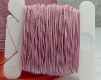 Pattye's PINK Serafil Thread, Silk Like Pearl Knotting Thread, Beading, Stringing, Card, String Pearls 40 30 20 15 10