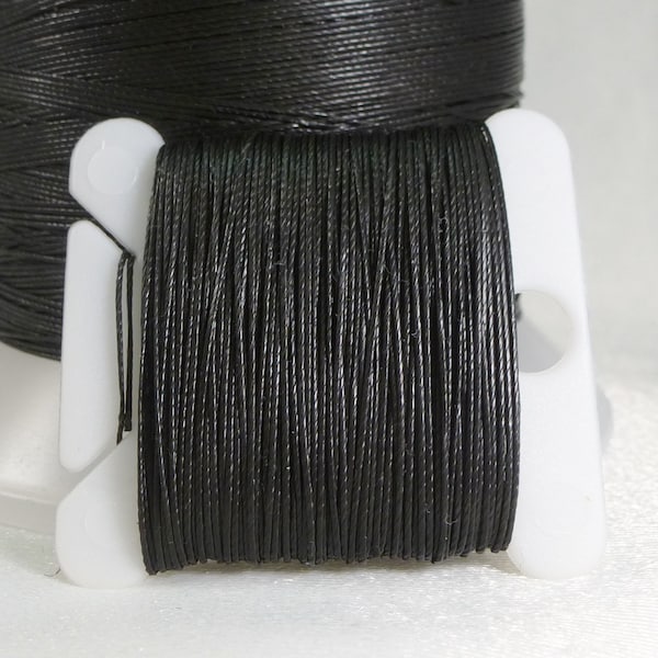 Heavy Tenara® HTR 138 Cord, BLACK, Thread, PTFE, Knot, Braid, Crochet, 10 Yd, 20 Yd, 30 Yd, mend outdoor fabric