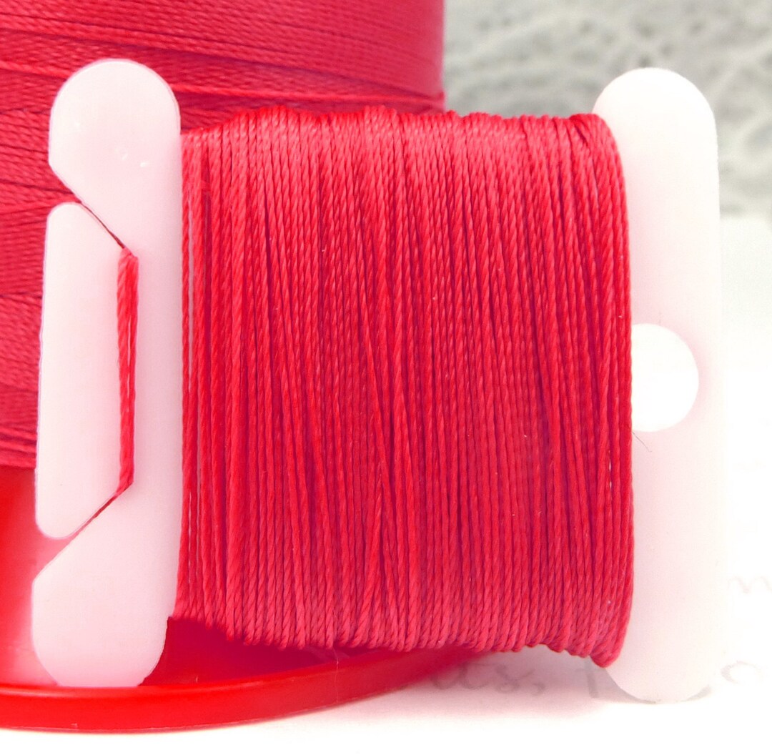 Polyester Stringing POPPY Serafil Thread: Silk-like Polyester for Pearl Stringing, Knotting ...