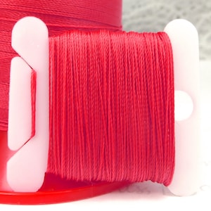 POPPY Serafil Thread: Silk-Like Polyester for Pearl Stringing, Knotting & Beading, Sizes 40 30 20 15 10