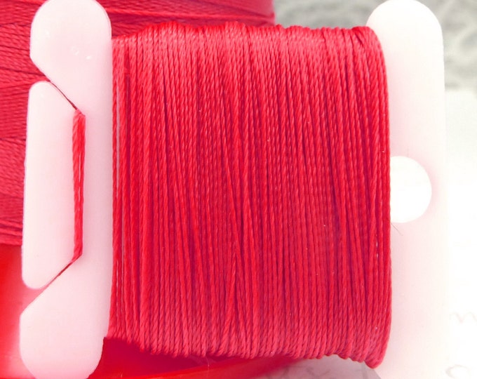 Pattye's POPPY Serafil Thread, Silk Like Knotting Thread, Beading, Pink, Red, String Pearls 40 30 20 15 10