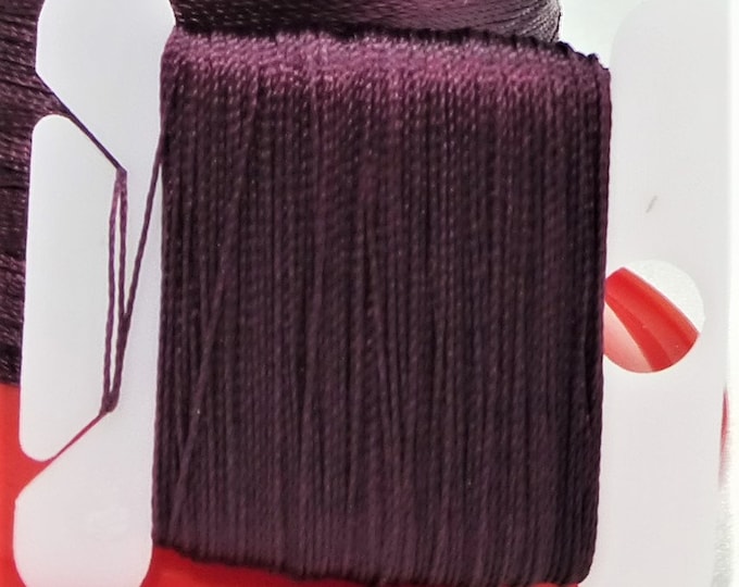 Pattye's PLUM Serafil Thread, Silk Like Knotting Thread, Beading, String Pearls, dark purple 40 30 20 15 10