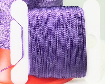 AMETHYST Serafil Beading Thread: Silk-Like Polyester for Pearl Stringing, Knotting, Size 40 30 20 15 10