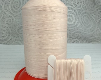 Pattye's SHELL Serafil Thread, Silk Like Pearl Knotting, Beading, Stringing, Large Spool, Peach Pink