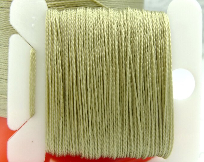 Pattye's CORK Serafil Thread Silk Like Pearl Knotting Thread, Beading, String Pearls, Taupe, Beige 40 30 20 15 10