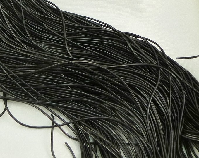 BLACK Plated French Wire, Gimp, Bullion, Purl, Thread Protector, Medium, 1 mm OD, Goldwork Embroidery, Zardozi Dabka