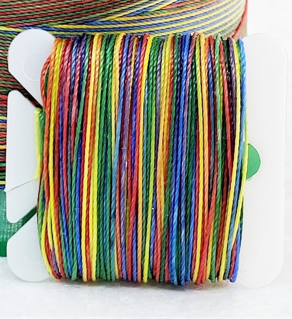 Rainbow Ombre Variegated STRONGBOND Nylon Thread, Size 20, 30, 40
