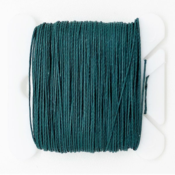 Heavy Tenara® HTR 138 Cord, Forest Green Thread, PTFE, Synthetic, Knot, Braid, Crochet, mend outdoor fabric