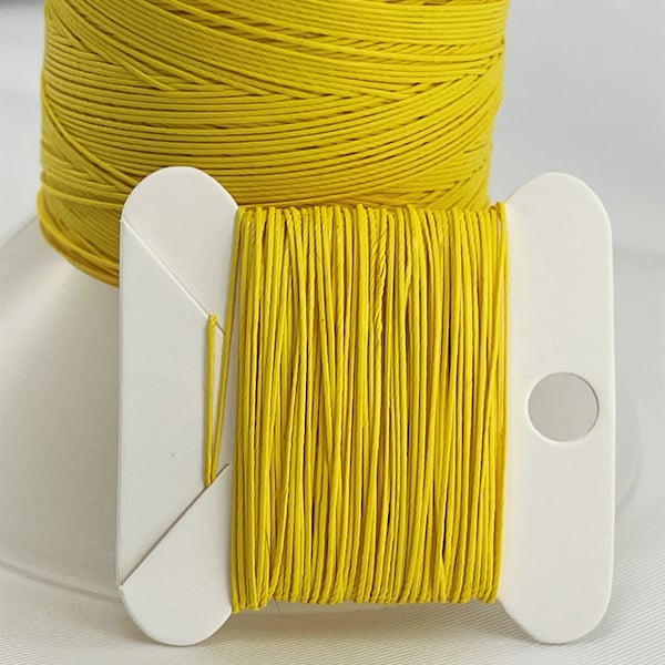 Tenara® HTR 138 Cord, YELLOW Thread, PTFE, Synthetic, Knot, Braid, Crochet, 10 Yd, 20 Yd, 30 Yd, mend outdoor fabric