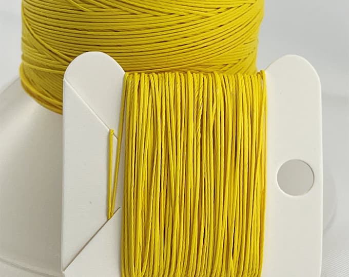 Tenara® HTR 138 Cord, YELLOW Thread, PTFE, Synthetic, Knot, Braid, Crochet, 10 Yd, 20 Yd, 30 Yd, mend outdoor fabric