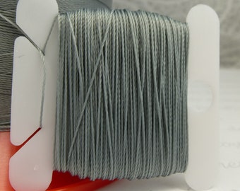 GRAY Serafil Thread: Silk-Like Polyester for Pearl Stringing, Knotting & Beading Jewelry, Sizes 40 30 20 15 10