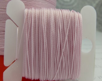 Pattye's BABY Serafil Thread, Pink Silk Like Thread, Pearl Knotting, Beading, Card, String Pearls, Pale Pink 40 30 20 15 10