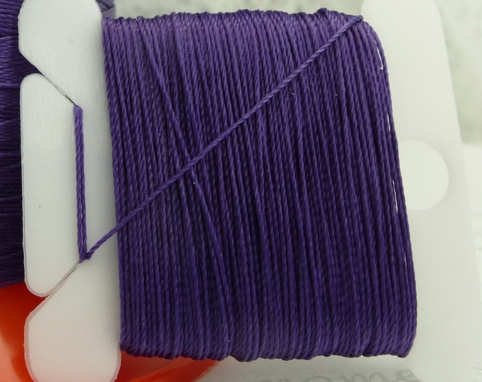 Pattye's GRAPE Serafil Thread, Silk Like Pearl Knotting Thread, Beading, Stringing, Purple, String Pearls 40 30 20 15 10