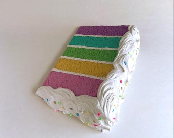 Cake Mail rainbow sprinkles postcard fake cake