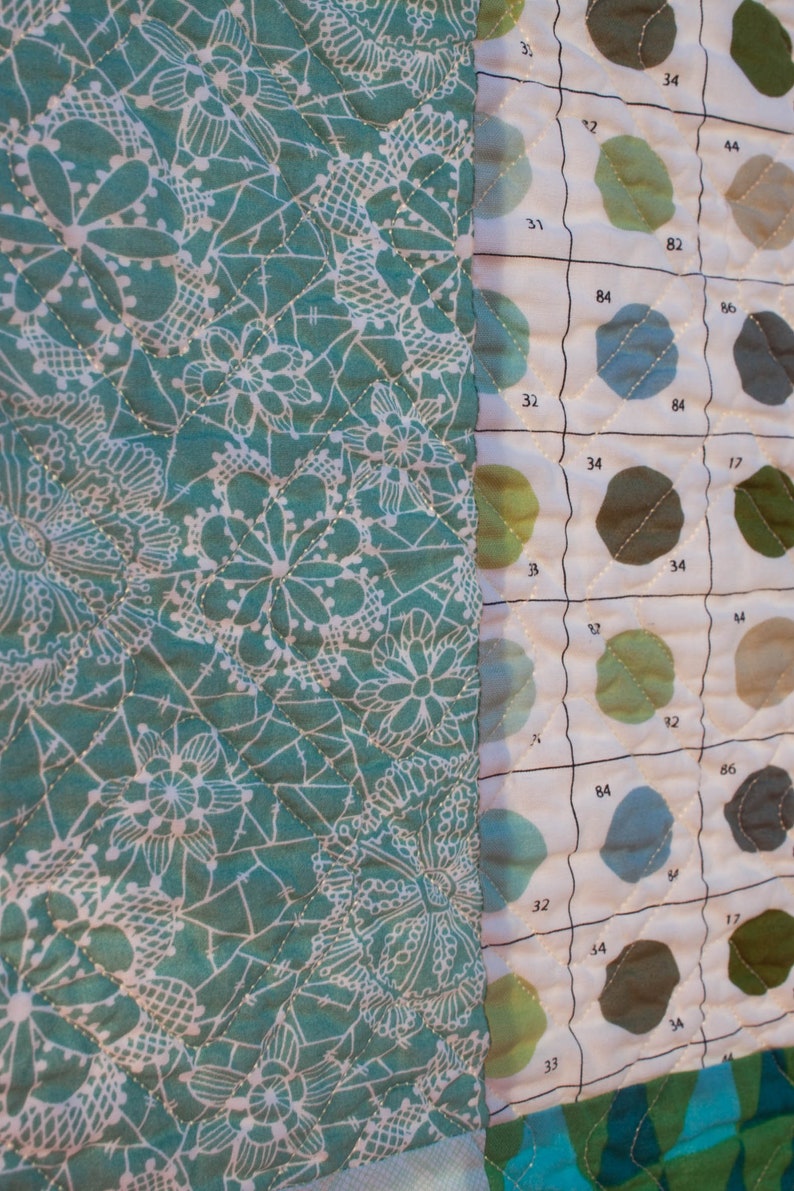 Modern throw quilt!