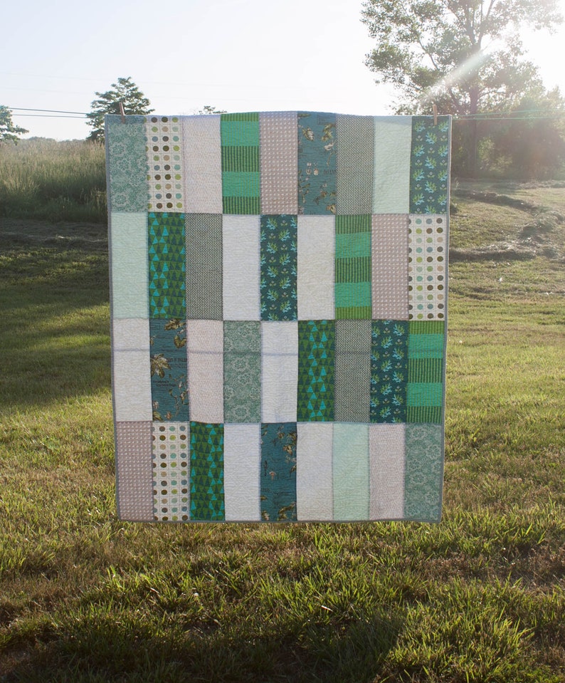 Modern throw quilt!