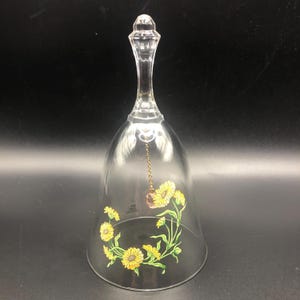 Campana floreale Avon vintage in cristallo pieno al piombo al 24%.