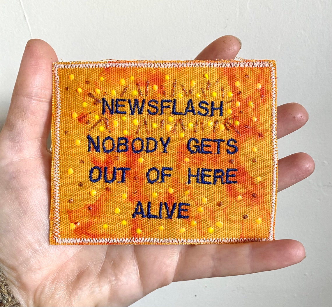 Personne Ne Sort D Ici Vivant Avis Personne ne sort dici vivant. Rappel important. Psa. Patch | Etsy