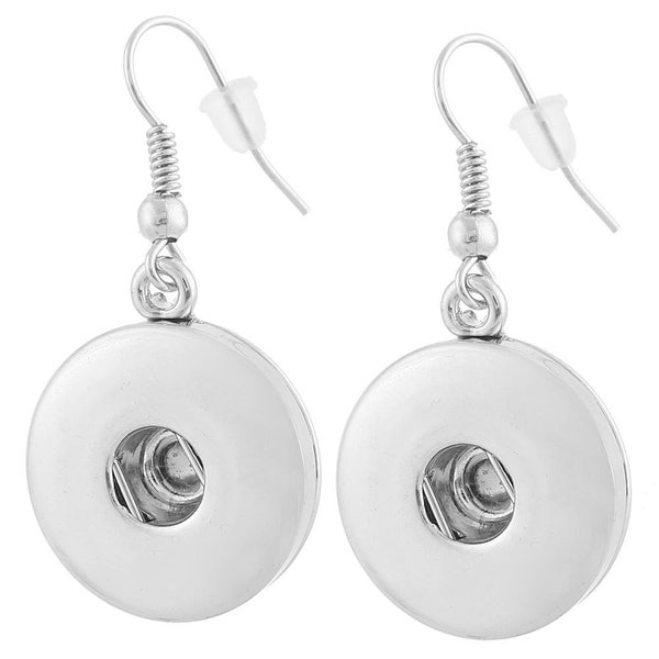 Snap Button Earrings Etsy