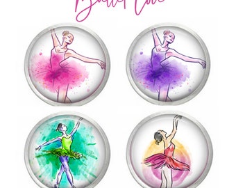 Ballet Snap, Dance,  Compatible with Ginger Snaps, 18mm Snap Button, Fits Women's Snap Jewelry, Gift for Women, Interchangeable Snap