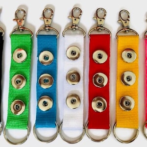 Backpack Clips, Snap Jewelry, Key Fobs, Compatible with Ginger Snaps, 18mm Snap Button, Fits Women&#39;s Snap Jewelry, Gift for Women