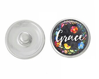 Christian - Bible - Religious Themed Snaps - Compatible with Ginger Snaps - Snap Button Charms 18mm Snaps - Handpressed Bible Quote Snaps