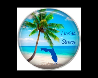 Florida Palm Tree Snap - Florida - Palm Trees - Beach - Snap Jewelry - Snap - Charm - Button