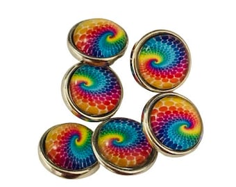 Colorful 12mm Mini Snap,  Petite Jewelry,  Ginger Charm,  Fits 12mm Petite Snap Jewelry, Compatible with Ginger Snaps