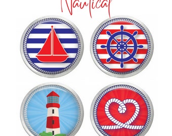 Nautical Snap, Lighthouse Snap, Boat Anchor Snap,  Flower Snap, Compatible with Ginger Snaps, 18mm Snap Button, Fits Women's Snap Jewelry