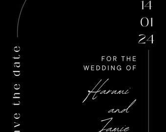 save the date template