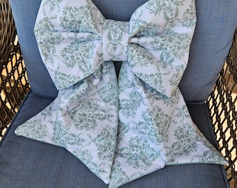 特大キルティングスプリングリボン、ファームハウスドアデコレーション、手作りポーチアクセント