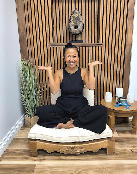 Raja Armless Meditation Chair Etsy
