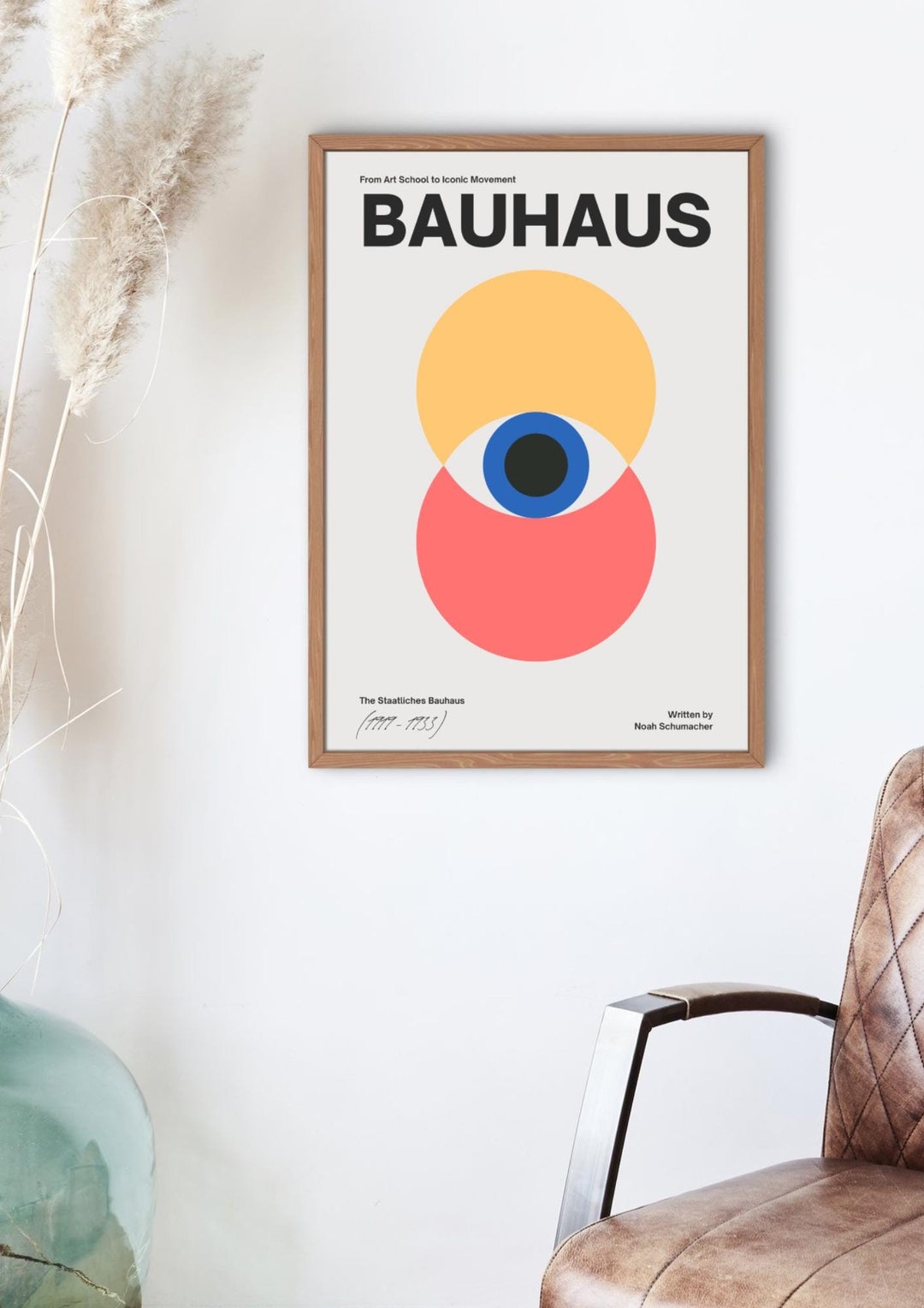 Bauhaus Poster Set of 3 Bauhaus Wall Art, Mid Century Modern Art Print ...