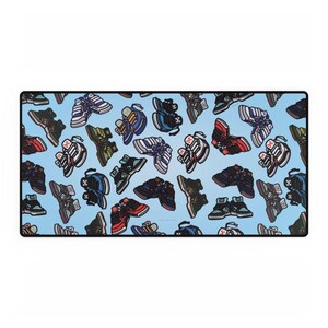 Sneakerhead Mousepad, Desk Mat for Gamers, Gaming Accessories, Sneaker Lover Desk Organizer, Cool Mouse Mat, Trendy Workspace Decor