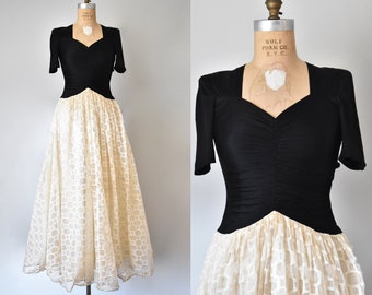 Abito Da Sera Nero Di Aspeed Made In Usa Anni Etsy